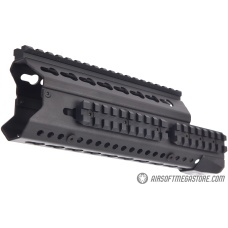 LCT Airsoft 9.5 Inch AK KeyMod Handguard Rail - BLACK