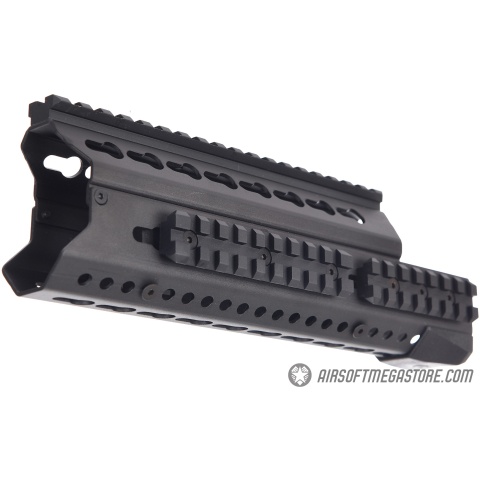 LCT Airsoft 9.5 Inch AK KeyMod Handguard Rail - BLACK