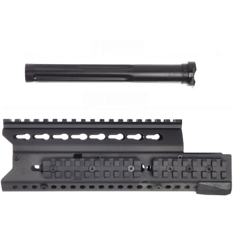 LCT Airsoft 9.5 Inch AK KeyMod Handguard Rail - BLACK