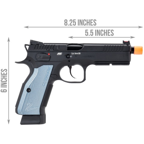 ASG CZ Shadow 2 CO2 Blowback Airsoft Pistol - BLACK / BLUE