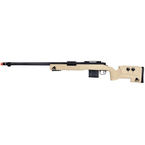 WellFire MB4416 M40A3 Bolt Action Airsoft Sniper Rifle - TAN