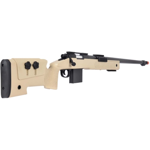 WellFire MB4416 M40A3 Bolt Action Airsoft Sniper Rifle - TAN
