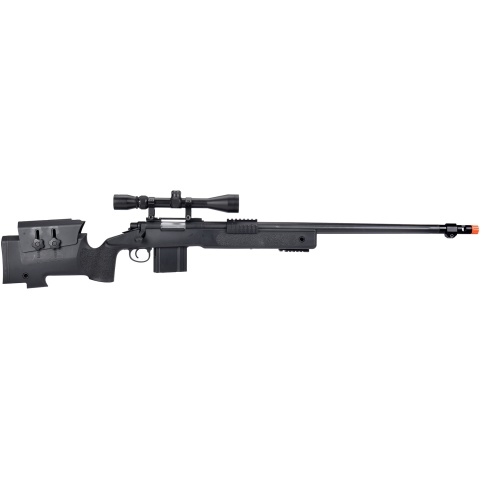 WellFire MB4416 M40A3 Bolt Action Sniper Rifle w/ Scope - BLACK