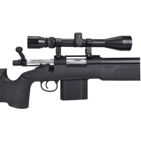 WellFire MB4416 M40A3 Bolt Action Sniper Rifle w/ Scope - BLACK