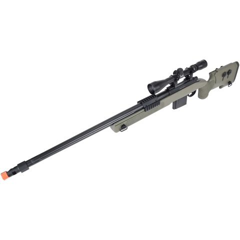 WellFire MB4416 M40A3 Bolt Action Sniper Rifle w/ Scope - OD GREEN
