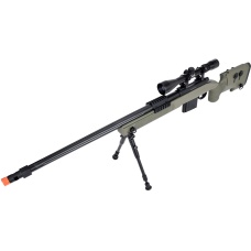 WellFire MB4416 M40A3 Bolt Action Sniper Rifle w/ Scope & Bipod - OD GREEN