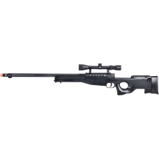 WellFire MB15 L96 Bolt Action Airsoft Sniper Rifle w/ Scope - BLACK