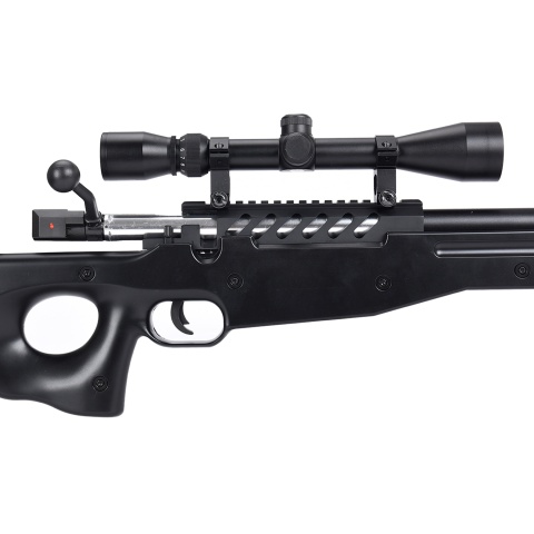 WellFire MB15 L96 Bolt Action Airsoft Sniper Rifle w/ Scope - BLACK
