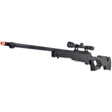 WellFire MB15 L96 Bolt Action Airsoft Sniper Rifle w/ Scope - BLACK