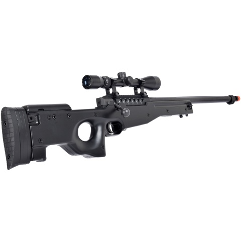 WellFire MB15 L96 Bolt Action Airsoft Sniper Rifle w/ Scope - BLACK