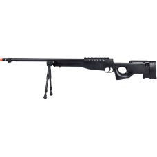 WellFire MB15 L96 Bolt Action Airsoft Sniper Rifle w/ Bipod - BLACK