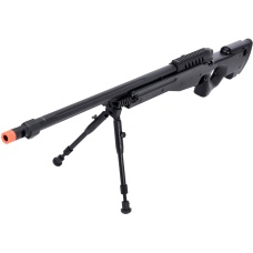 WellFire MB15 L96 Bolt Action Airsoft Sniper Rifle w/ Bipod - BLACK