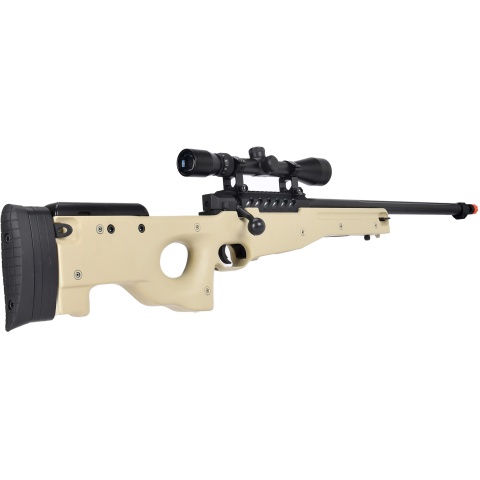 WellFire MB15 L96 Bolt Action Airsoft Sniper Rifle w/ Scope - TAN
