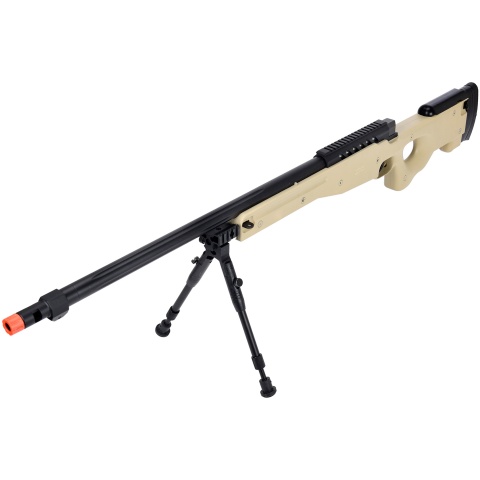 WellFire MB15 L96 Bolt Action Airsoft Sniper Rifle w/ Bipod - TAN