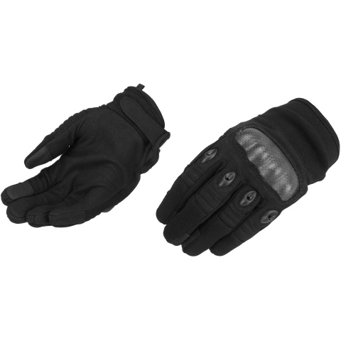 Lancer Tactical Kevlar Airsoft Tactical Hard Knuckle Gloves [LRG] - BLACK