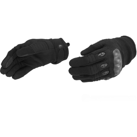 Lancer Tactical Kevlar Airsoft Tactical Hard Knuckle Gloves [XL] - BLACK