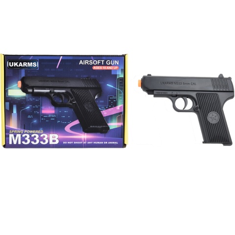 UKARMS M333B Airsoft Spring Pistol - BLACK