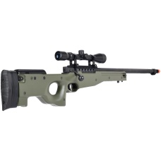 WellFire MB15 L96 Bolt Action Airsoft Sniper Rifle w/ Scope - OD GREEN