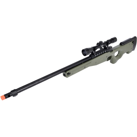 WellFire MB15 L96 Bolt Action Airsoft Sniper Rifle w/ Scope - OD GREEN