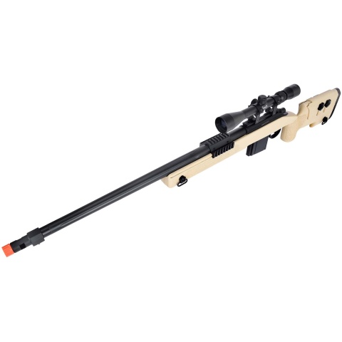 WellFire MB4416 M40A3 Bolt Action Sniper Rifle w/ Scope - TAN