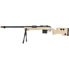 WellFire MB4416 M40A3 Bolt Action Sniper Rifle w/ Bipod - TAN
