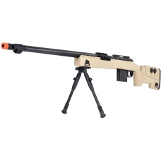 WellFire MB4416 M40A3 Bolt Action Sniper Rifle w/ Bipod - TAN