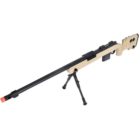 WellFire MB4416 M40A3 Bolt Action Sniper Rifle w/ Bipod - TAN