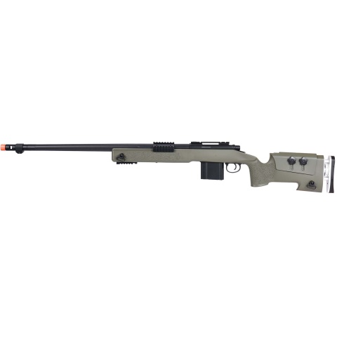 WellFire MB4417 M40A3 Bolt Action Airsoft Sniper Rifle - OD GREEN