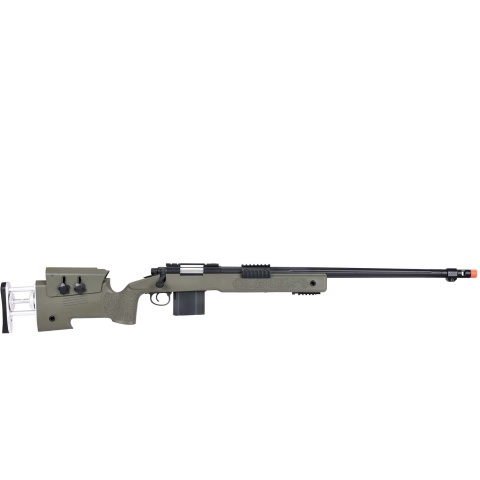 WellFire MB4417 M40A3 Bolt Action Airsoft Sniper Rifle - OD GREEN