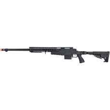 WellFire MB4418-1 Bolt Action Airsoft Sniper Rifle - BLACK