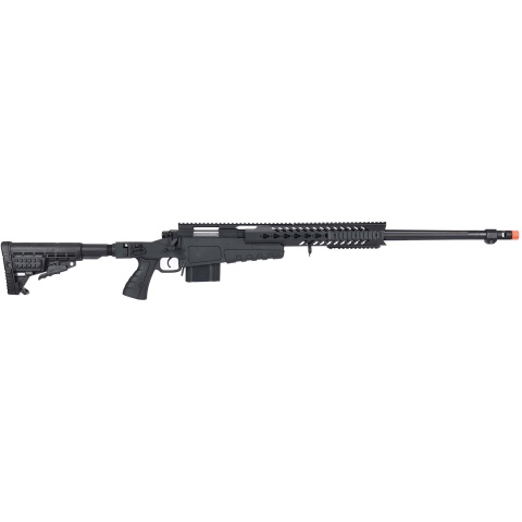 WellFire MB4418-1 Bolt Action Airsoft Sniper Rifle - BLACK