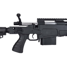 WellFire MB4418-1 Bolt Action Airsoft Sniper Rifle - BLACK