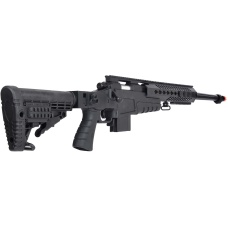 WellFire MB4418-1 Bolt Action Airsoft Sniper Rifle - BLACK