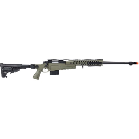 WellFire MB4418-1 Bolt Action Airsoft Sniper Rifle - OD GREEN