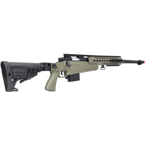 WellFire MB4418-1 Bolt Action Airsoft Sniper Rifle - OD GREEN