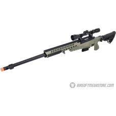 WellFire MB4418-1 Bolt Action Airsoft Sniper Rifle w/ Scope - OD GREEN