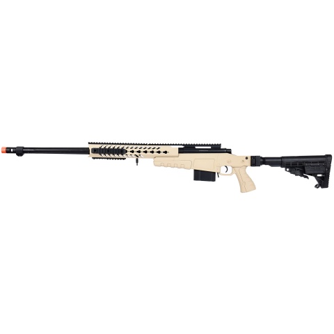 WellFire MB4418-1 Bolt Action Airsoft Sniper Rifle - TAN