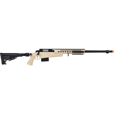 WellFire MB4418-1 Bolt Action Airsoft Sniper Rifle - TAN