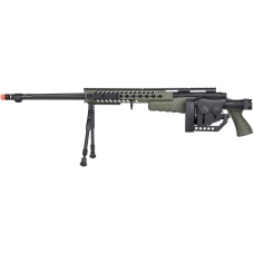WellFire MB4418-2 Bolt Action Airsoft Sniper Rifle w/ Bipod - OD GREEN