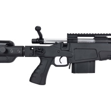 WellFire MB4418-3 Bolt Action Airsoft Sniper Rifle - BLACK