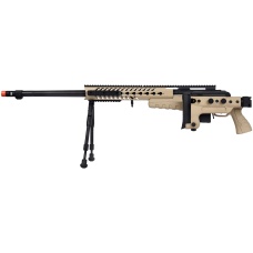 WellFire MB4418-3 Bolt Action Airsoft Sniper Rifle w/ Bipod - TAN