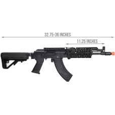 E&L Airsoft AK-104 PMC-D Airsoft AEG Rifle [Limited Edition] - BLACK