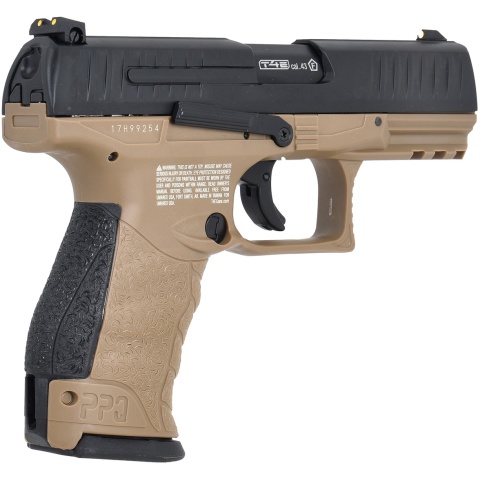 Umarex T4E Walther PPQ .43 Cal Paintball Pistol (Color: Black & FDE)