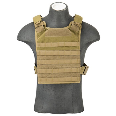 Flyye Industries 1000D Cordura MOLLE PC Plate Carrier (LRG) - KHAKI