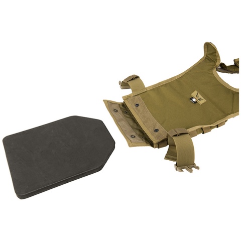 Flyye Industries 1000D Cordura MOLLE PC Plate Carrier (LRG) - KHAKI