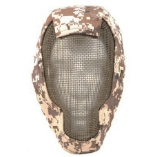Black Bear Airsoft RAMPAGE Steel Mesh Face Mask - Desert Marpat