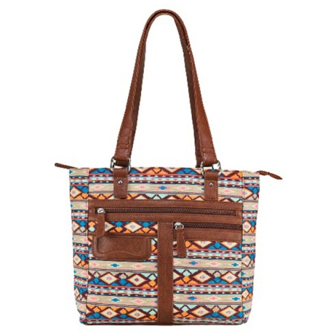 NcStar VISM Conceal Carry Printed Tote Bag w/ Holster - BROWN