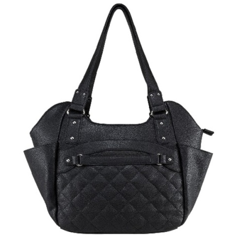 NcStar VISM Conceal Carry Quilted Hobo Tote Bag (Large) - BLACK