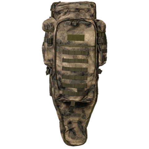 Lancer Tactical 600D Nylon Rifle Case Backpack - CAMO/AT-FG