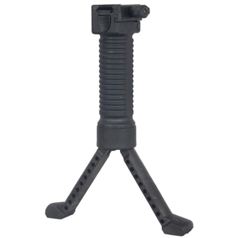 CYMA QD Vertical Tactical Bi-Pod Grip - BLACK